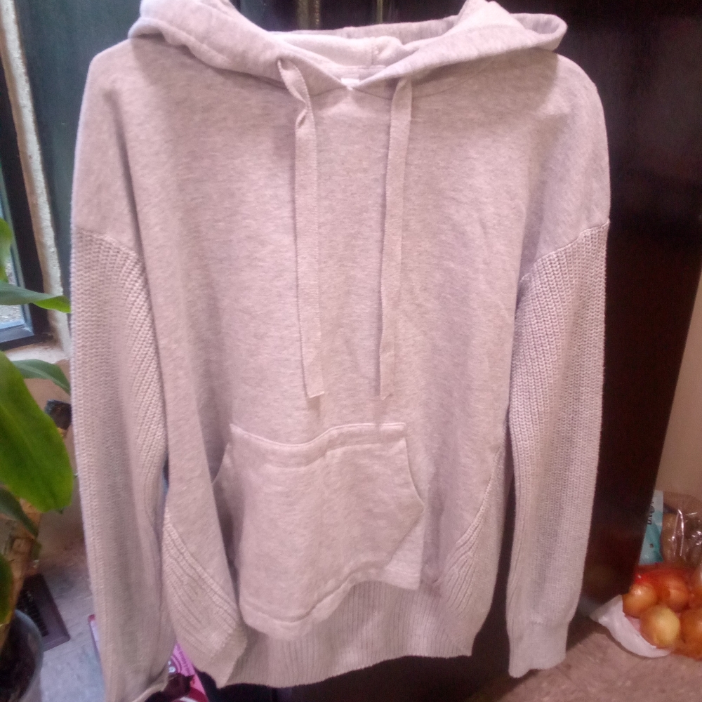 Women's size large grey sweater hoodie